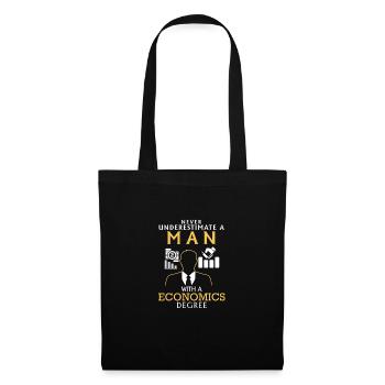 SOUS-ESTIMEZ JAMAIS N HOMME AVEC NEM ECONOMICS - Sac en tissu - noir - Devant