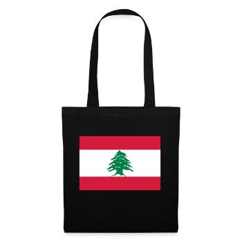 National Flag of Lebanon - Tote Bag - black - Front