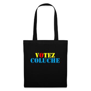 Votez Coluche 01 - Sac en tissu - noir - Devant