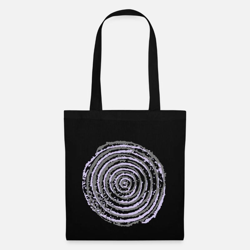 Spirale - Stoffbeutel - Schwarz