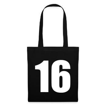 16 - Sac en tissu - noir - Devant