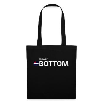 [power] BOTTOM - Stoffbeutel - Schwarz - Vorne