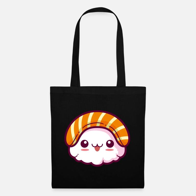 Sushi Kawaii - Stoffbeutel - Schwarz