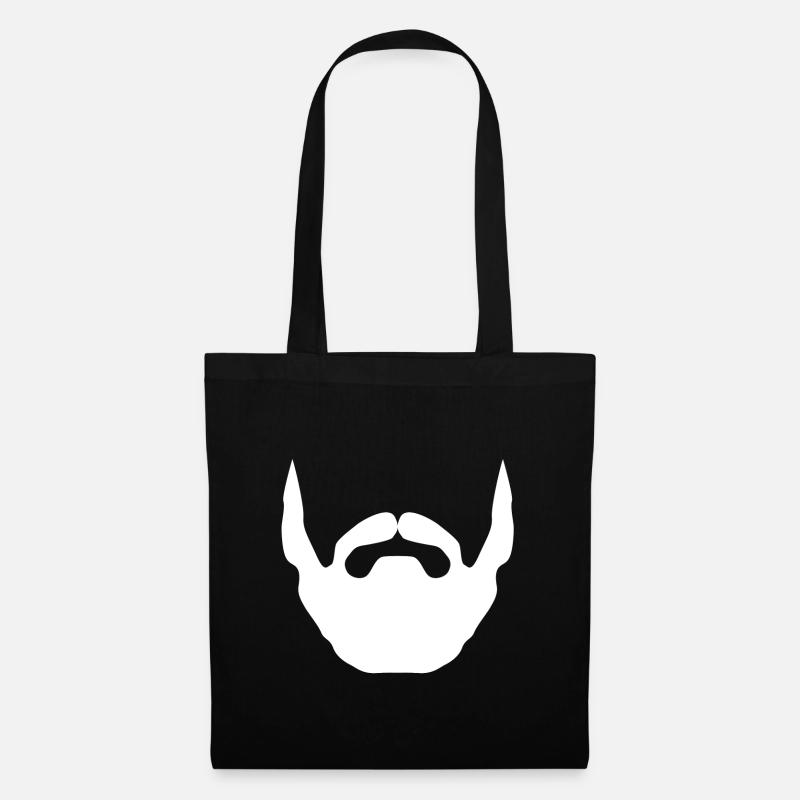 beard - Tote Bag - black