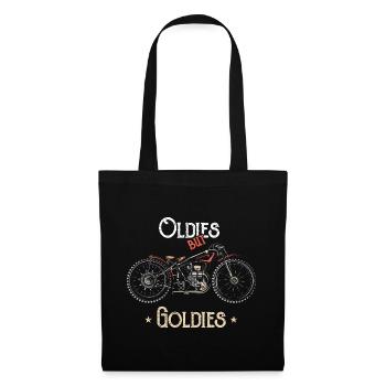 oldies but goldies motorcycle old men biker - Tote Bag - black - Front