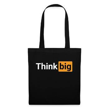 Think big (white) - Tote Bag - black - Front