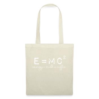E MC2 Energie Physik Wissenschaft Spruch Schrift - Stoffbeutel - Natur - Vorne