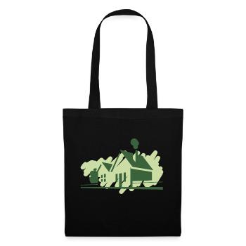 houses - Tote Bag - black - Front