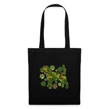 Beagle camouflage hunting dog - Tote Bag - black - Front