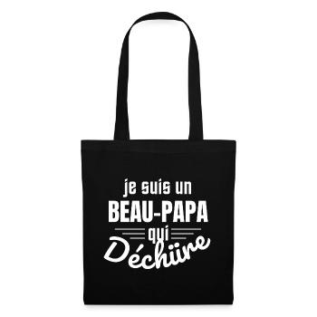 beau-père - Je suis un beau papa qui déchire - Sac en tissu - noir - Devant