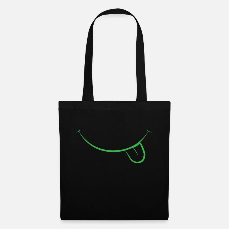 happy - Tote Bag - black