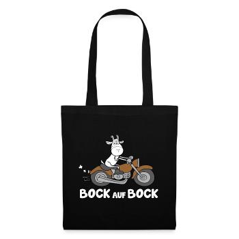 Bock auf Bock - Stoffbeutel - Schwarz - Vorne