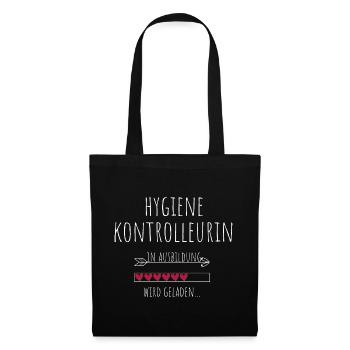 Hygiene Kontrolleurin in Ausbildung Geschenk - Stoffbeutel - Schwarz - Vorne
