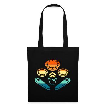 Flipper Retro Arcade Gaming Flippball, Flippball - Sac en tissu - noir - Devant
