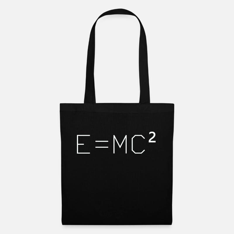 E = MC² Relativitaetstheorie Physik - Stoffbeutel - Schwarz