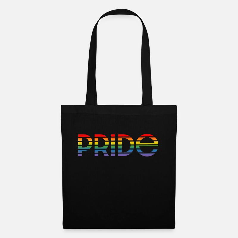 Pride rainbow - Stoffbeutel - Schwarz