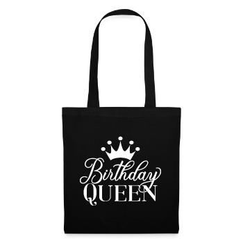 Anniversaire Reine Femmes Fête d’Anniversaire Cadeau - Sac en tissu - noir - Devant