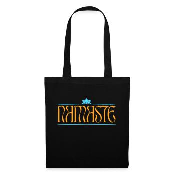 Namasté - Sac en tissu - noir - Devant