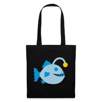Fish Frogfish Deep Sea Bioluminescence Symbol - Tote Bag - black - Front
