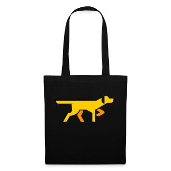 Hund Chien - Sac en tissu - noir - Devant