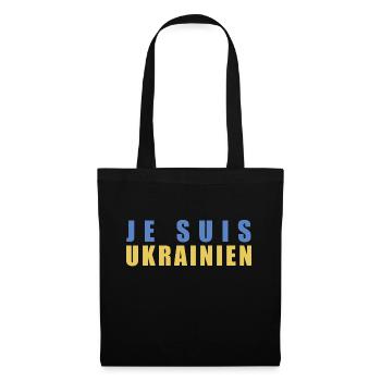 Je suis Ukrainien - Stoffbeutel - Schwarz - Vorne