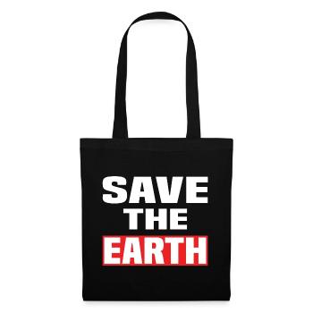 Save The Earth - Tote Bag - black - Front