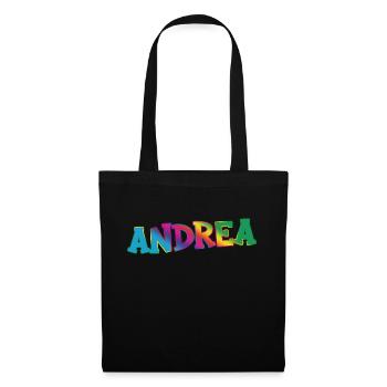Andrea - Stoffbeutel - Schwarz - Vorne