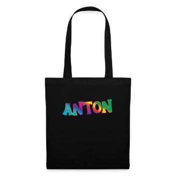 Anton - Stoffbeutel - Schwarz - Vorne