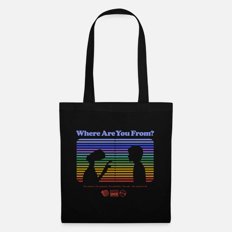 E.T. The Extra-Terrestrial Where Are You From? - Tote Bag - black