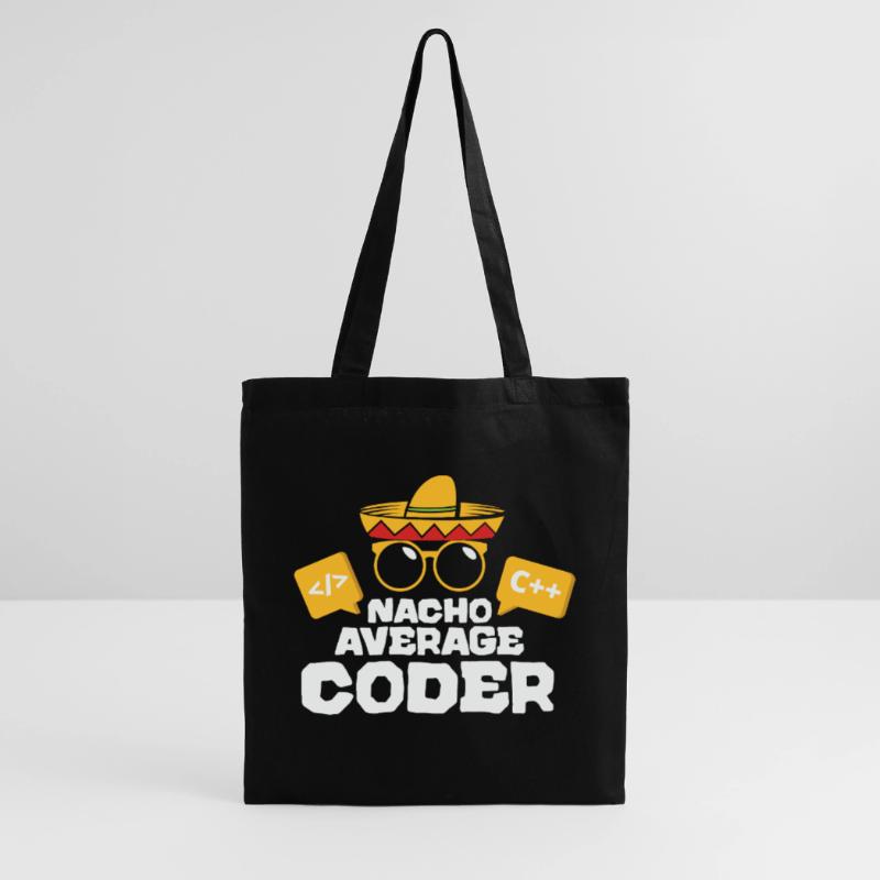 Nacho Average Coder Coding Taco Mexican Programmer Stoffbeutel