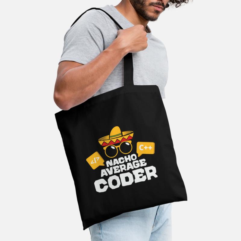 Nacho Average Coder Coding Taco Mexican Programmer Stoffbeutel