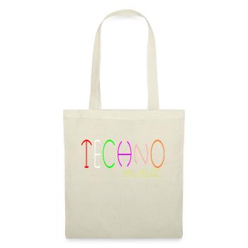 musique techno - Sac en tissu - nature - Devant