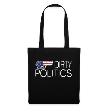 Dirty Politics Vintage Patriotic Designs T-Shirt - Stoffbeutel - Schwarz - Vorne