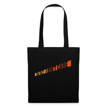I dont care fact - Stoffbeutel - Schwarz - Vorne
