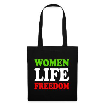 Women life freedom - Sac en tissu - noir - Devant