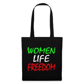 Women life freedom - Sac en tissu - noir - Devant