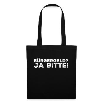 Bürgergeld - Stoffbeutel - Schwarz - Vorne