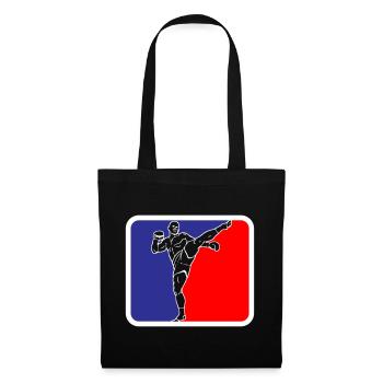Martial Arts Fighter Kickboxing Logo Colors changeable - Tote Bag - black - Front