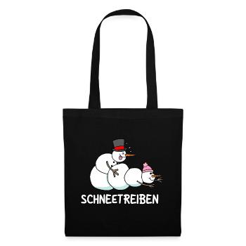 Schneetreiben - Stoffbeutel - Schwarz - Vorne