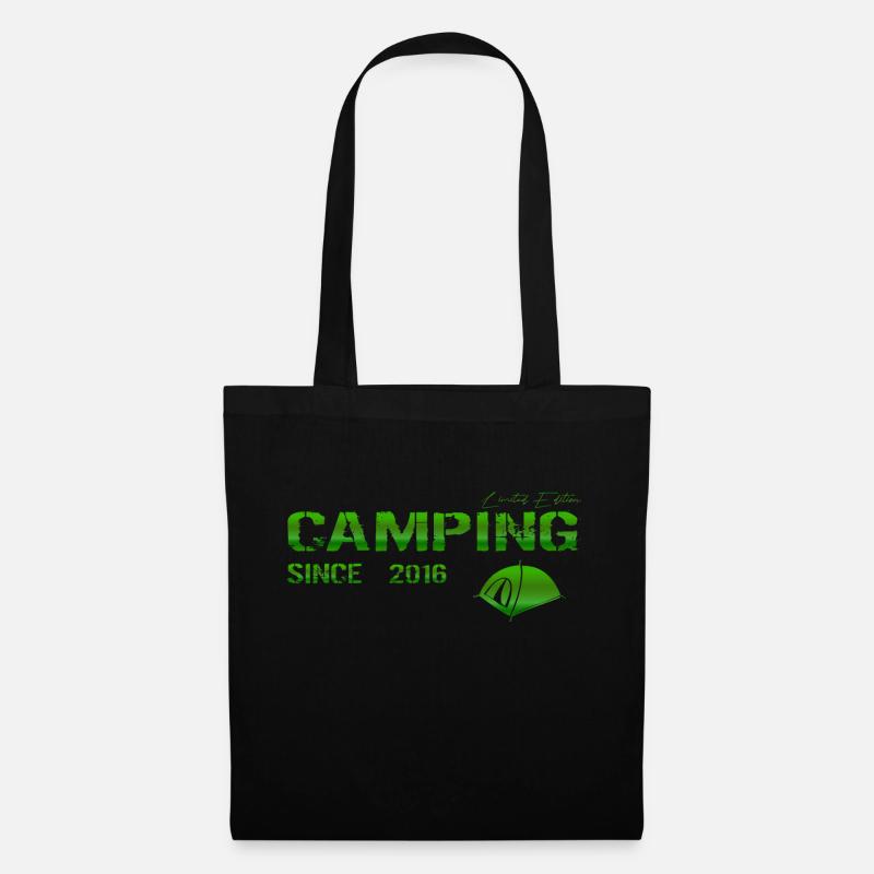 Camping 2016 Geschenk - Stoffbeutel - Schwarz
