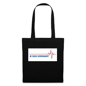 Je suis soignant - Sac en tissu - noir - Devant