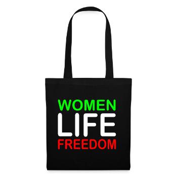 Women life freedom - Stoffbeutel - Schwarz - Vorne