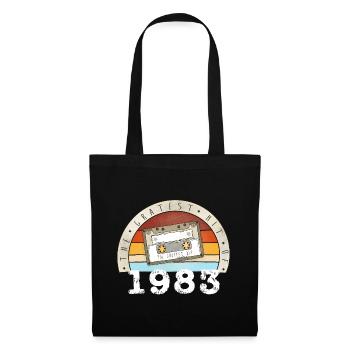 Succès le plus grat de 1983 - Cadeau des années 40 40e anniversaire - Sac en tissu - noir - Devant