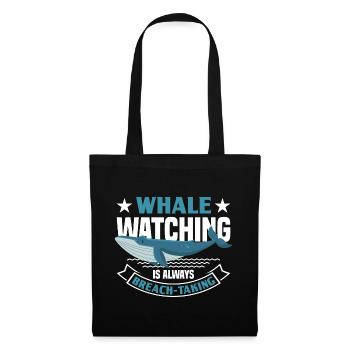 Whale Watching Whale Watching Orca Blue Whale - Tote Bag - black - Front