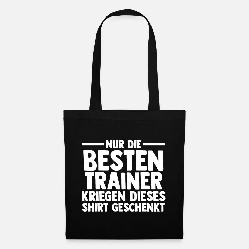 Bester Trainer - Stoffbeutel - Schwarz