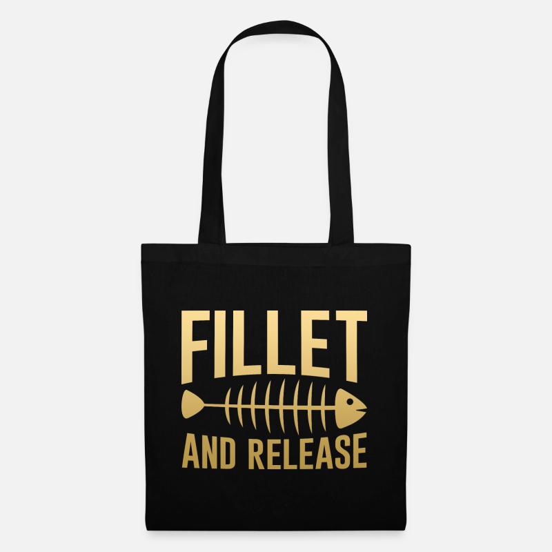 Fillet And Release 4 - Tote Bag - black