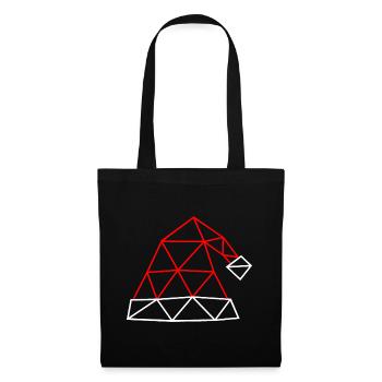 Christmas Hat - Geometric Lines - Tote Bag - black - Front