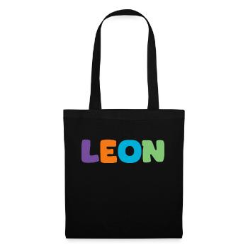 Name - Leon - Tote Bag - black - Front