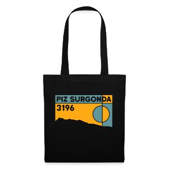 Piz Surgonda Randonnée Ski De Randonnée Souvenir Sommet Livre - Sac en tissu - noir - Devant