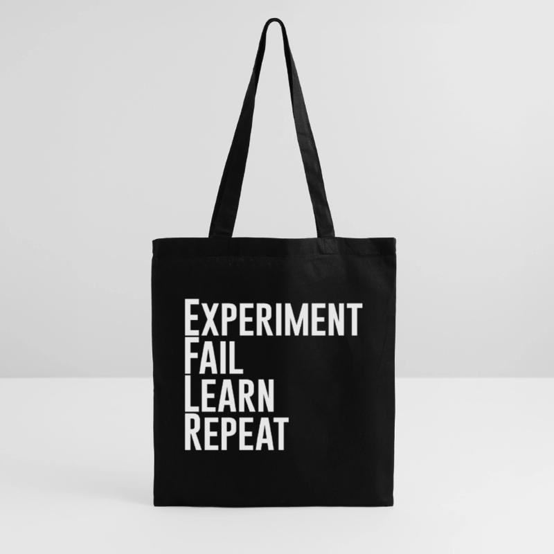 Experiment Fail Learn Repeat Tote Bag